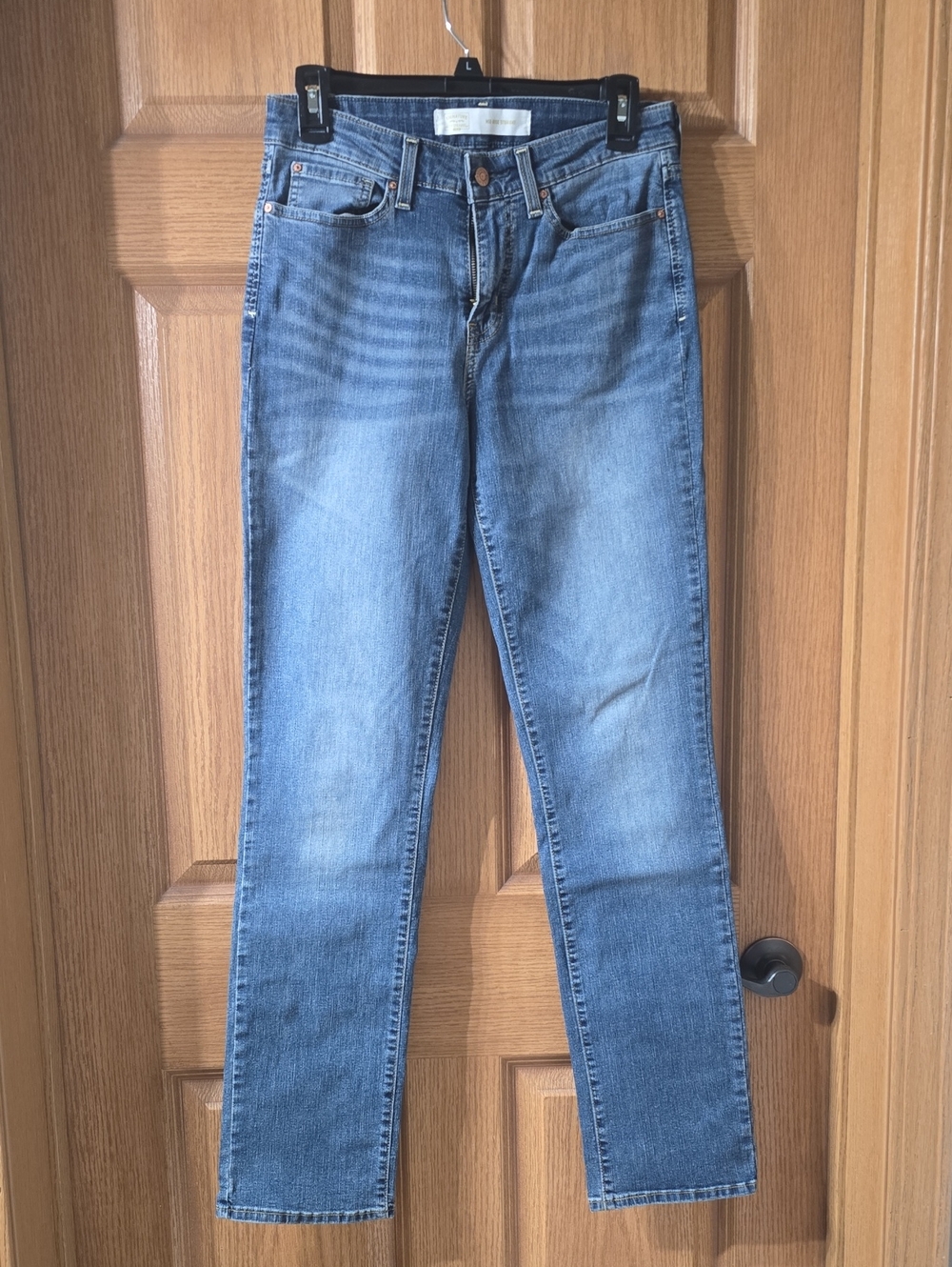 Signature by Levi Strauss Women's Light Blue Straight Leg Jeans
